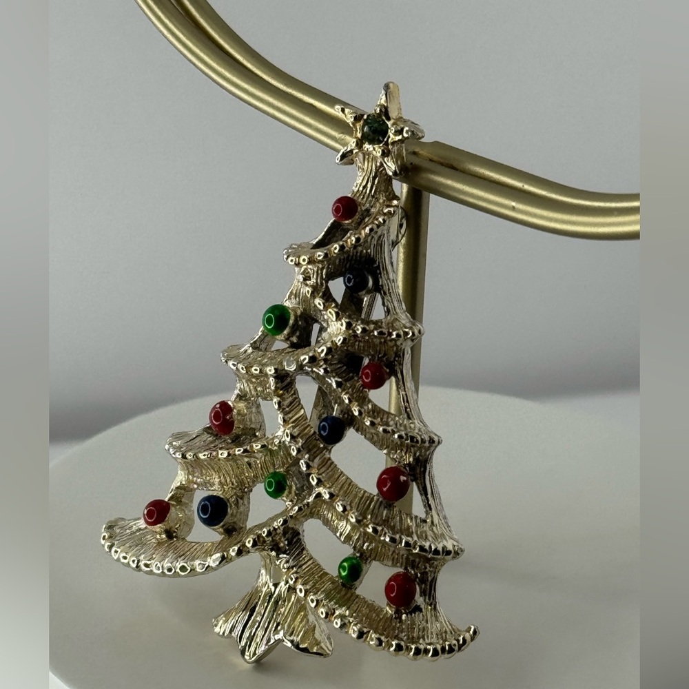 Vtg Gerry’s Christmas Tree Brooch